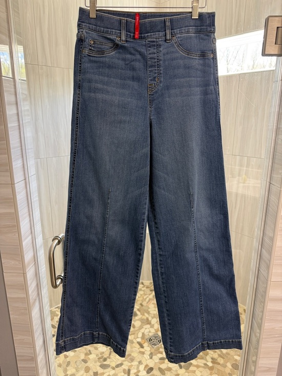 SPANX Denim - SPANX Dark Indigo Wide-Leg Jeans